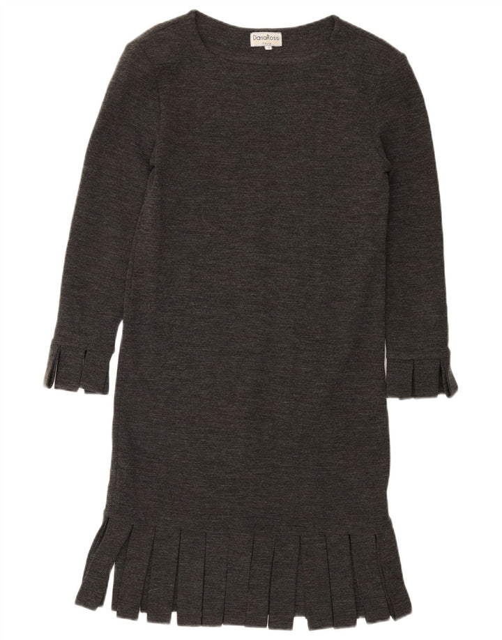 DARIA ROSSI Womens Loose Fit Shift Dress US 2 XS Grey