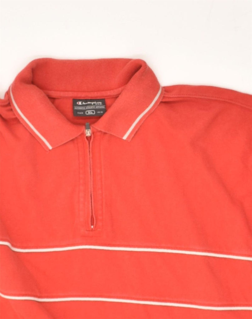 CHAMPION Mens Polo Shirt XL Red Cotton | Vintage Champion | Thrift | Second-Hand Champion | Used Clothing | Messina Hembry 