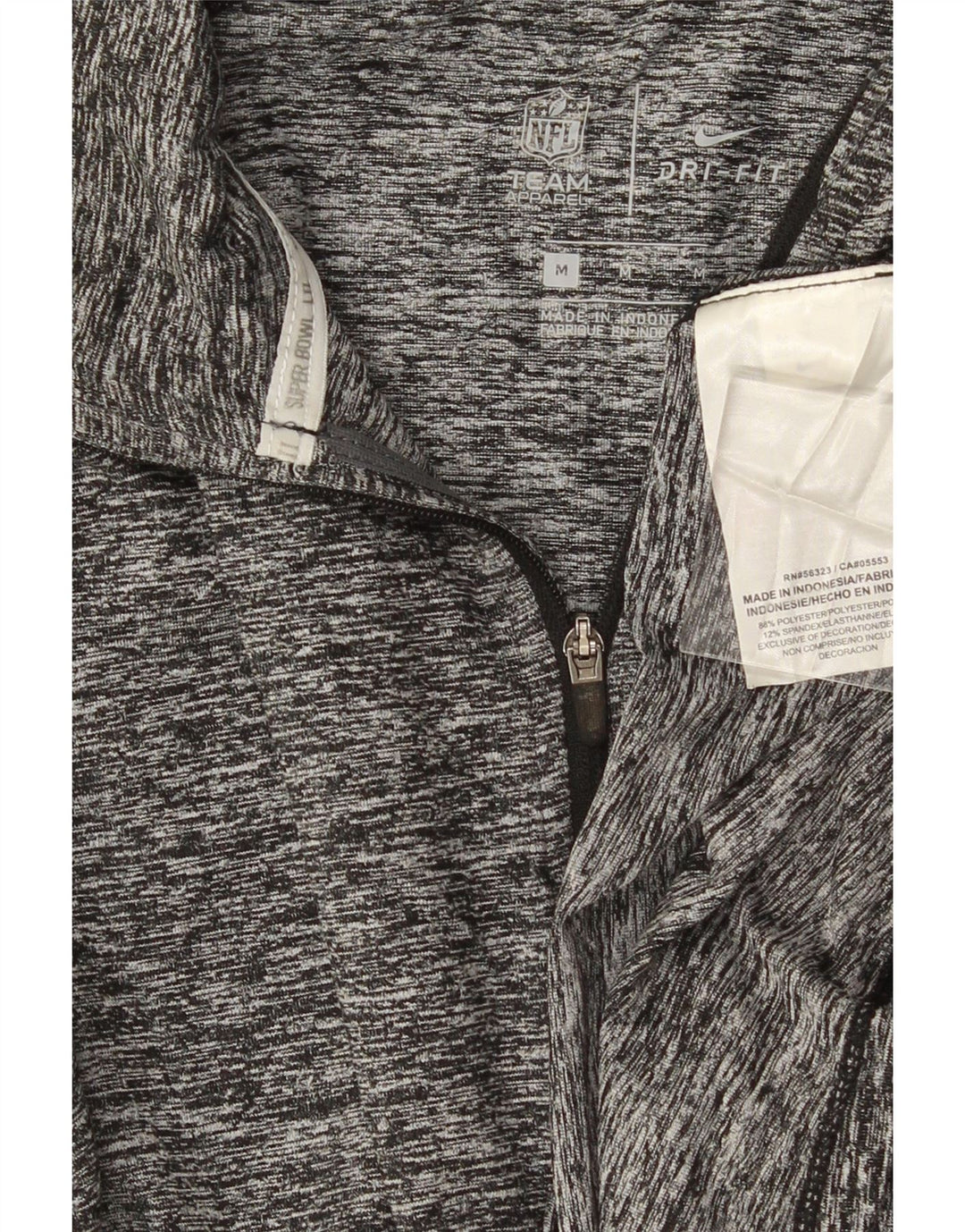 NIKE Mens Super Bowl Lii Graphic Pullover Tracksuit Top Medium Grey