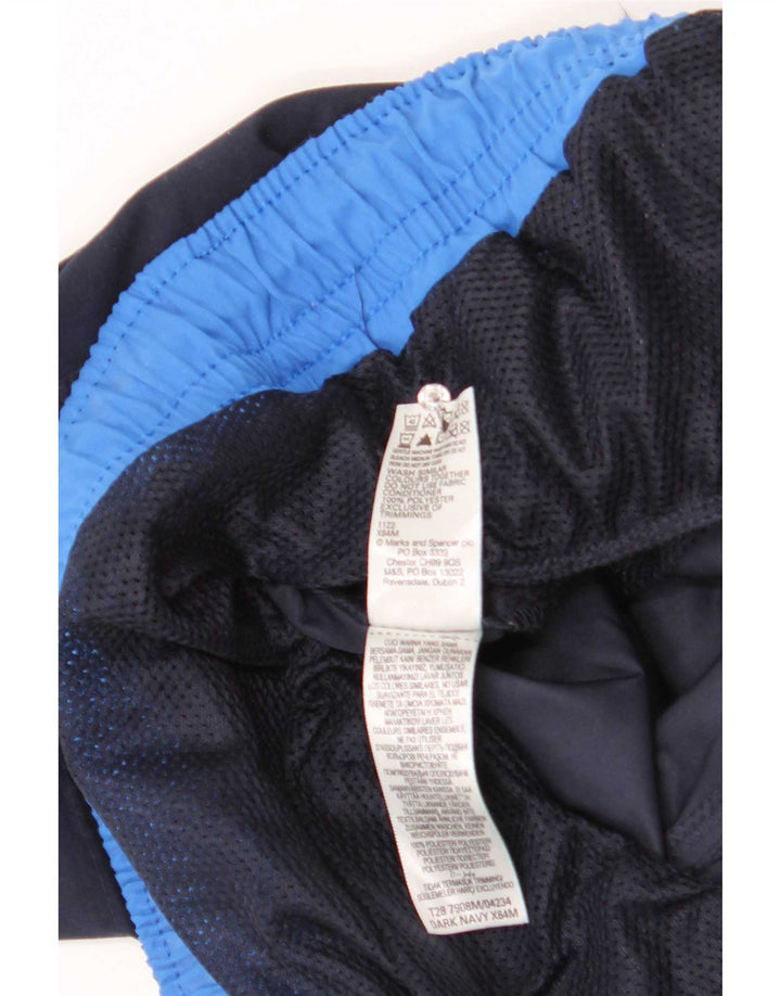 Marks & Spencer Mens Swimming Shorts Large Navy Blue Polyester