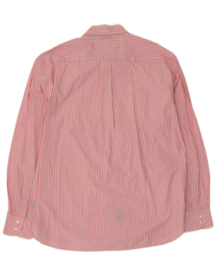 Tommy Hilfiger Mens Shirt XL Pink Striped Cotton