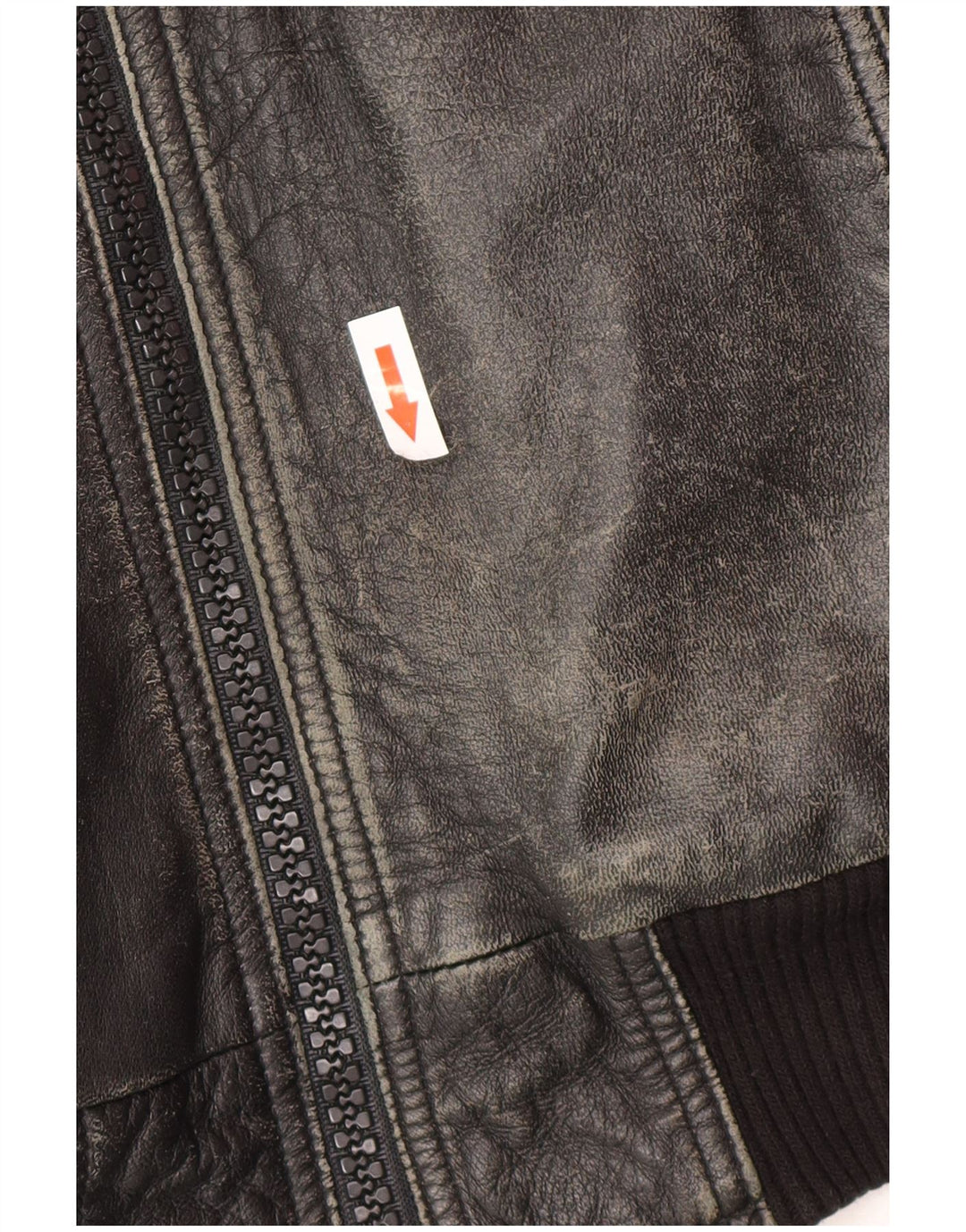 Vintage Mens Leather Jacket UK 38 Medium Black Leather