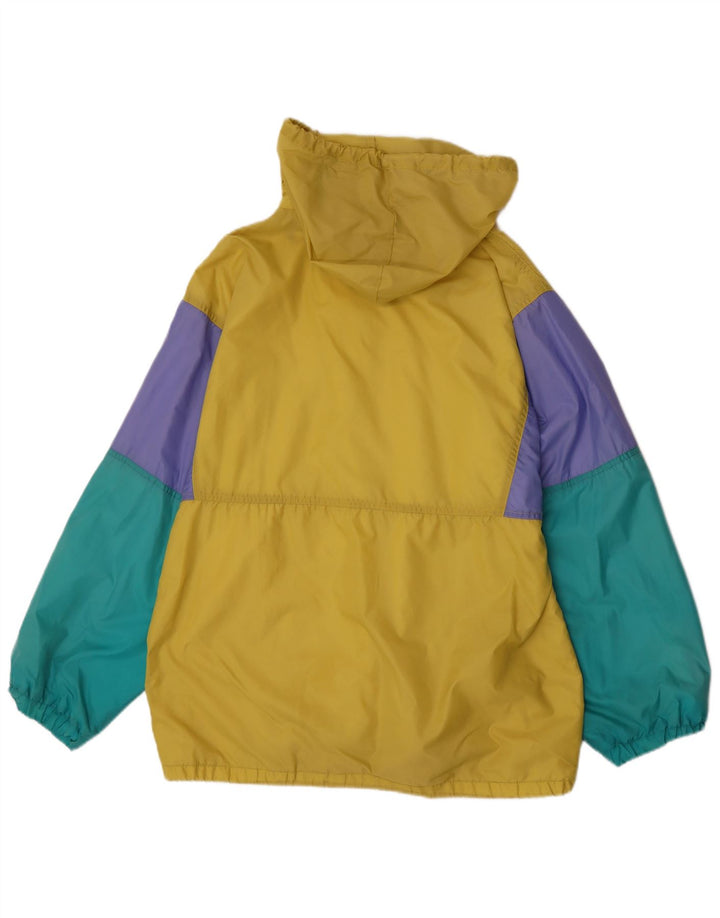 Marcel Clair Mens Hooded Rain Jacket EU 46 Small Multicoloured Colourblock