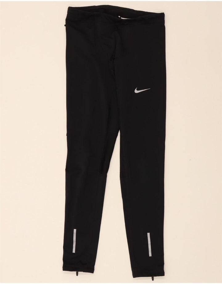 NIKE Womens Dri Fit Leggings UK 12  Medium  Black Polyester Vintage Nike and Second-Hand Nike from Messina Hembry 