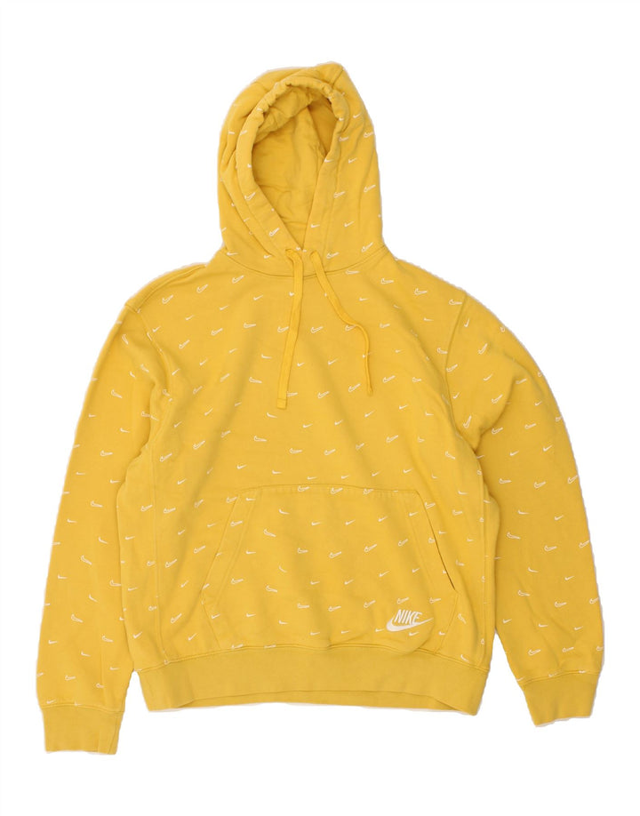 NIKE Womens Hoodie Jumper UK 14 Medium Yellow Cotton Vintage Nike and Second-Hand Nike from Messina Hembry 