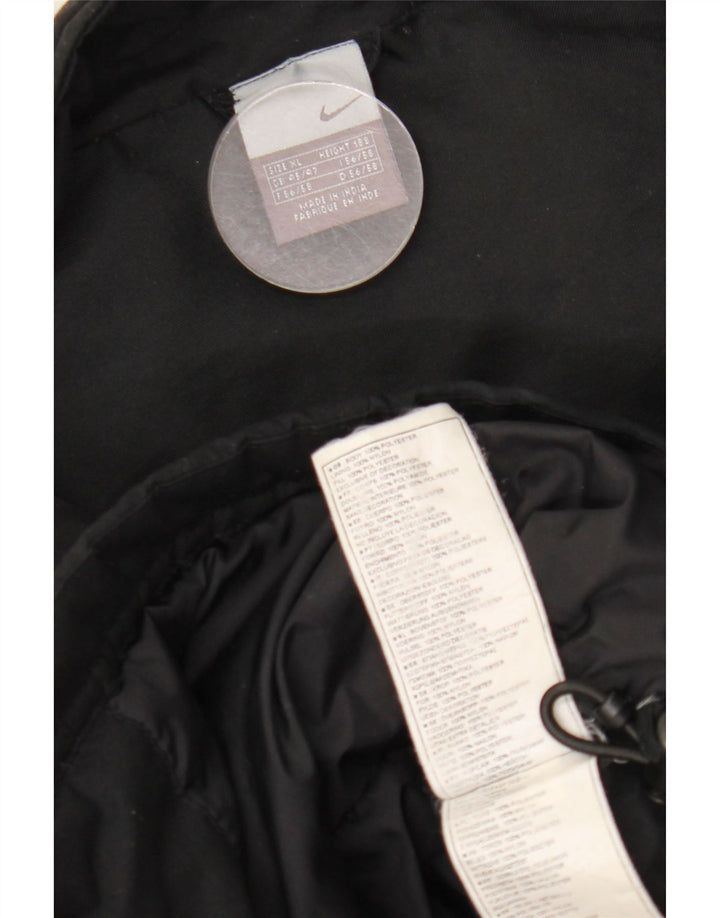Nike Mens Windbreaker Jacket UK 42 XL Black Polyester