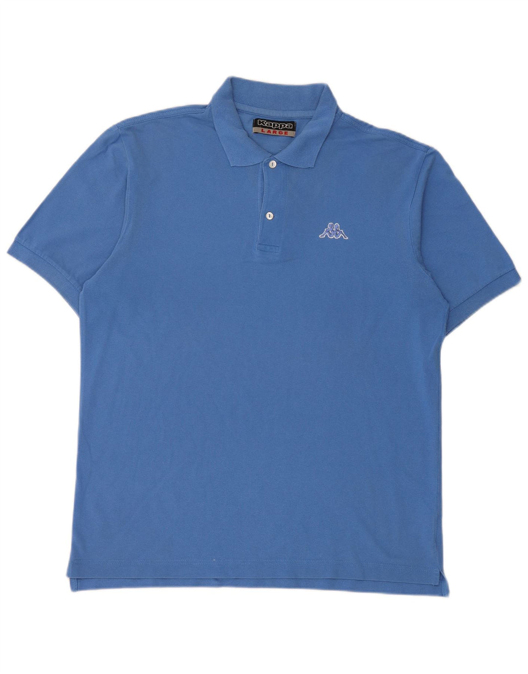 Kappa Mens Polo Shirt Large Blue Cotton
