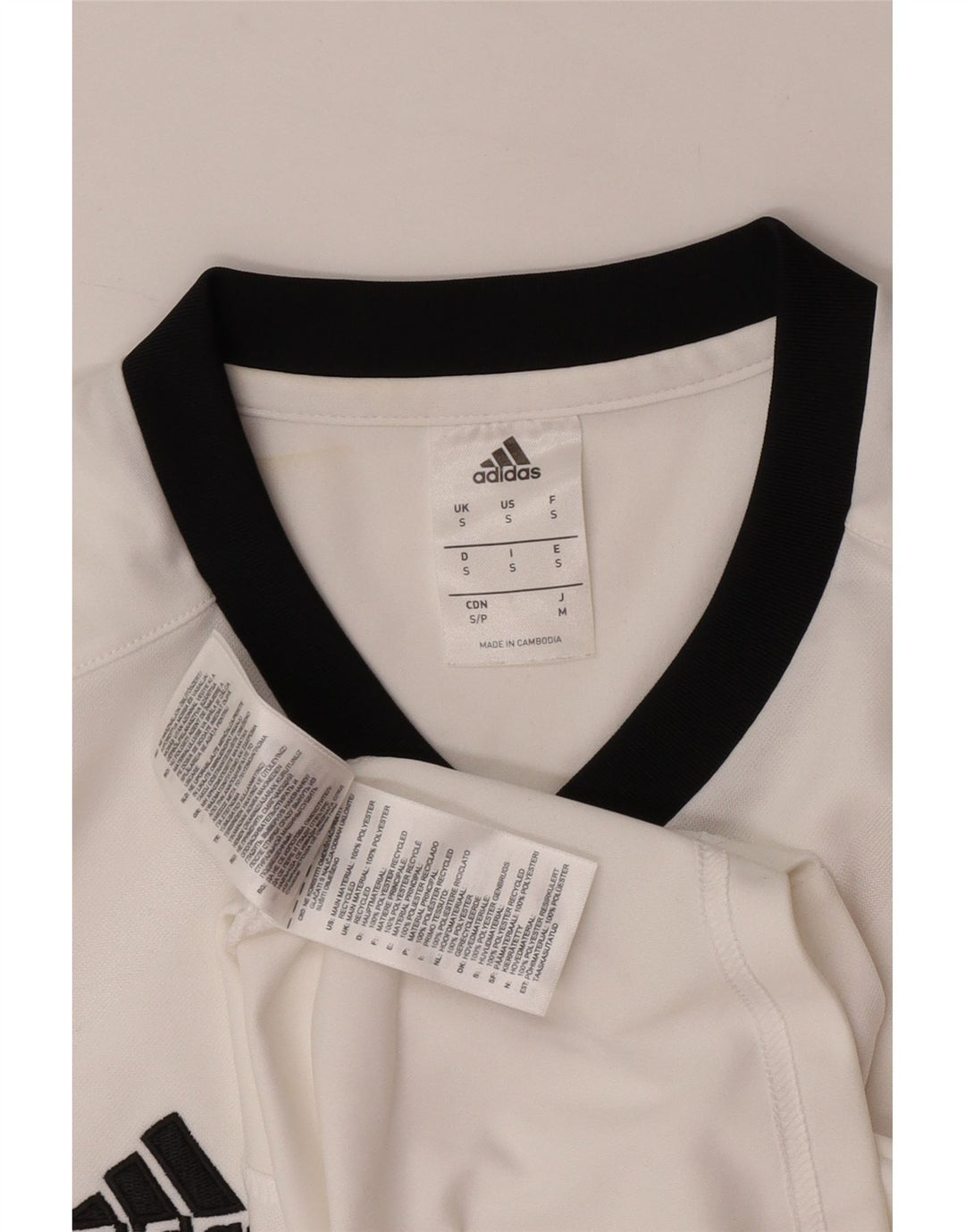 Adidas Mens Climalite T-Shirt Top Small White Polyester