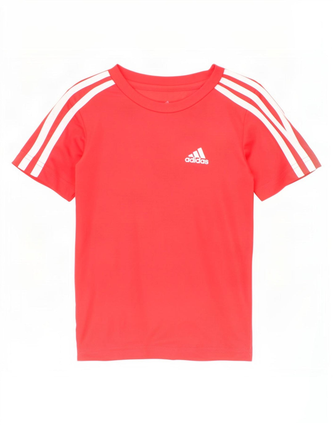 Adidas Boys Aeroready Graphic T-Shirt Top 4-5 Years Red Polyester