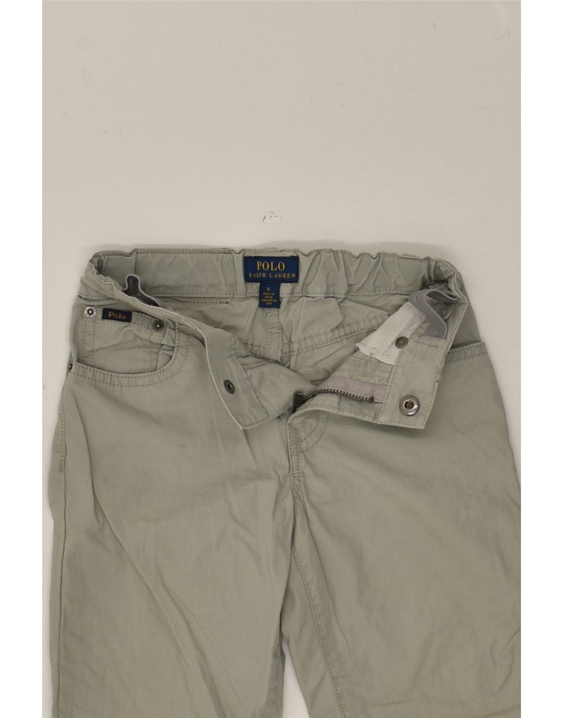 POLO RALPH LAUREN Girls Straight Casual Trousers 5-6 Years W20 L21 Grey | Vintage Polo Ralph Lauren | Thrift | Second-Hand Polo Ralph Lauren | Used Clothing | Messina Hembry 