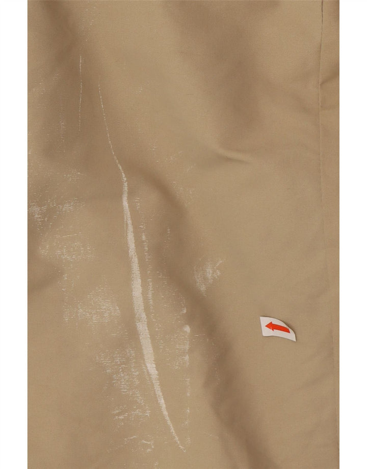 Zara Mens Windbreaker Coat UK 40 Large Khaki Cotton