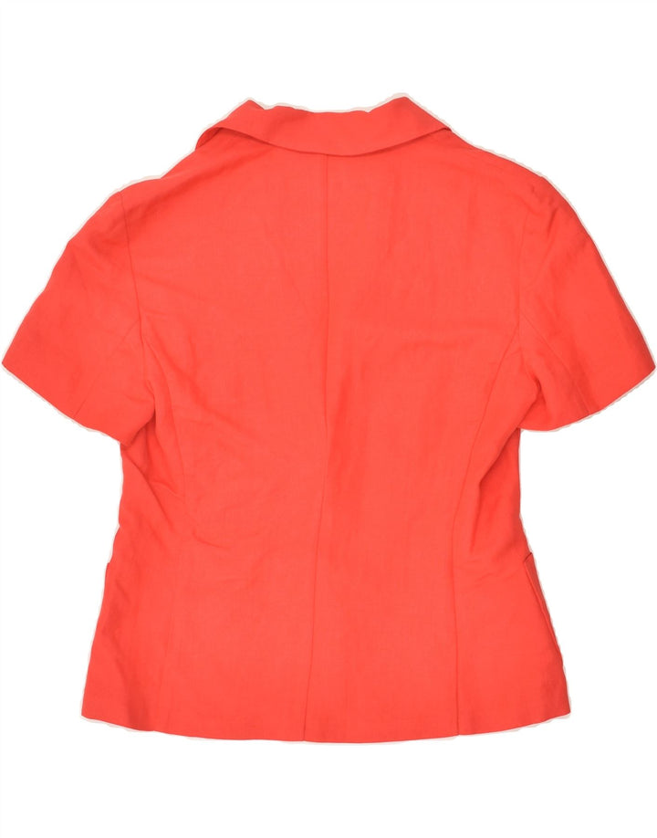 MARELLA Womens Short Sleeve 1 Button Blazer Jacket UK 10 Small Red | Vintage Marella | Thrift | Second-Hand Marella | Used Clothing | Messina Hembry 