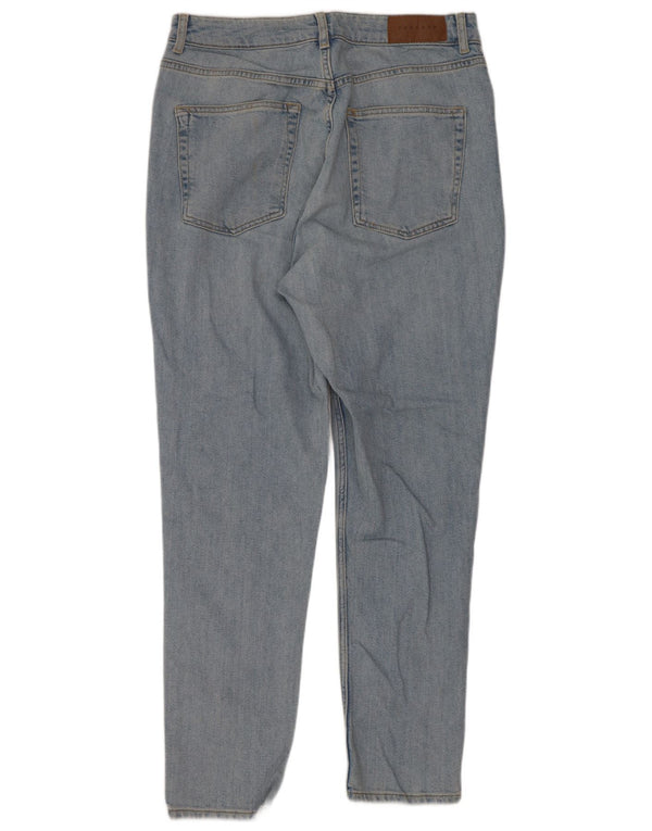 Topshop Womens Mom Tapered Jeans W34 L29 Blue Cotton