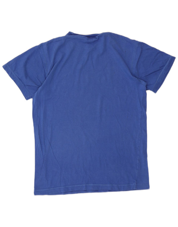 Adidas Boys Graphic T-Shirt Top 15-16 Years Blue Cotton