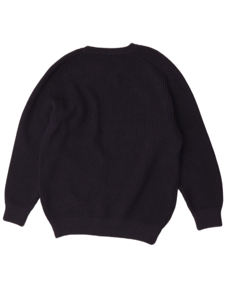 Orcinus Mens Crew Neck Jumper Sweater Medium Navy Blue Wool