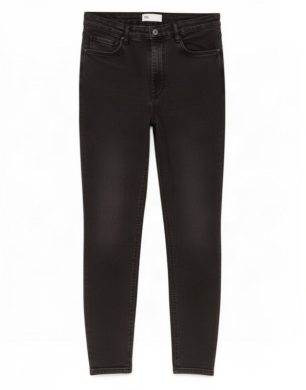 Zara Womens Skinny Jeans EU 42 Large W32 L27 Black Cotton