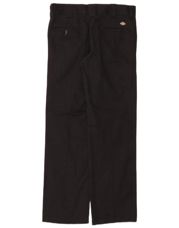 Dickies Mens Slim Straight Chino Trousers W30 L32 Black Polyester