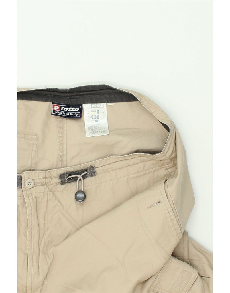 LOTTO Mens Cargo Shorts UK 44/46 XL Beige Cotton | Vintage Lotto | Thrift | Second-Hand Lotto | Used Clothing | Messina Hembry 