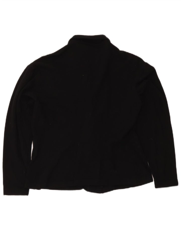 Studio Womens Long Sleeve Regular Fit Shirt UK 14 Large Black Wool Classic
