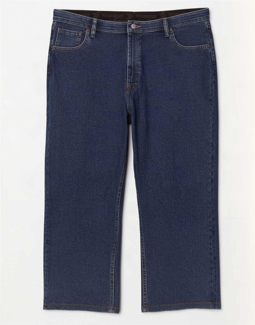Wrangler Mens Regular Fit Capri Jeans W40 L23 Navy Blue Cotton
