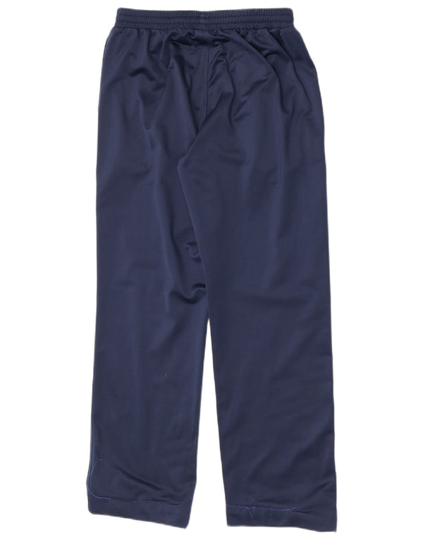 Asics Boys Tracksuit Trousers 13-14 Years Large Navy Blue Polyester