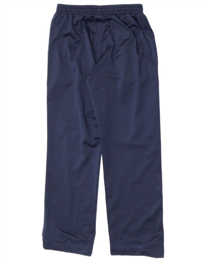 Asics Boys Tracksuit Trousers 13-14 Years Large Navy Blue Polyester