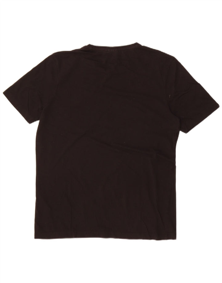 Hugo Boss Mens T-Shirt Top Large Black Cotton