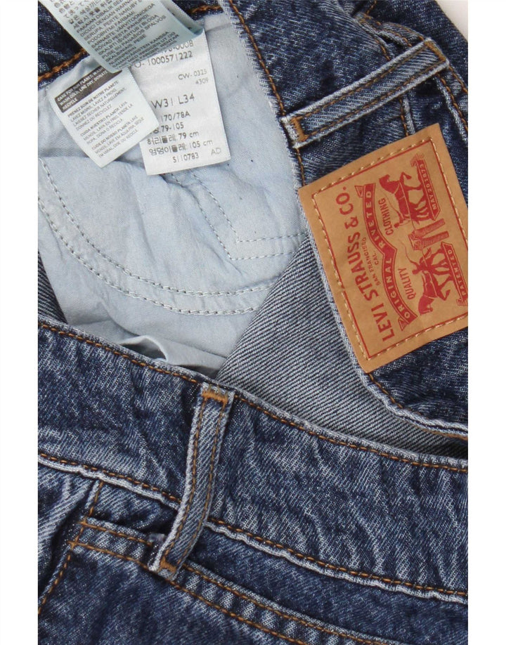 Levi's Womens Super Low Wide Leg Jeans W31 L34 Blue Cotton