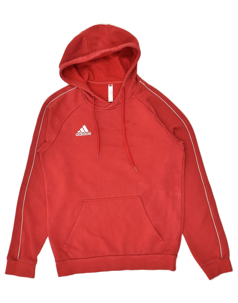 ADIDAS Mens Hoodie Jumper Small Red | Vintage Adidas | Thrift | Second-Hand Adidas | Used Clothing | Messina Hembry 