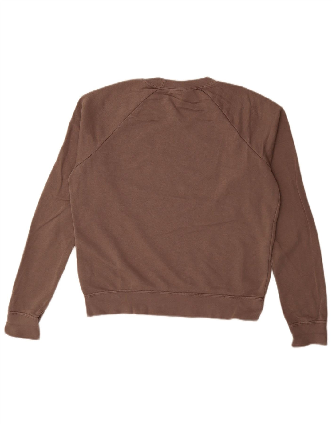 Nike Womens Oversized Sweatshirt Jumper UK 10 Small Brown Cotton