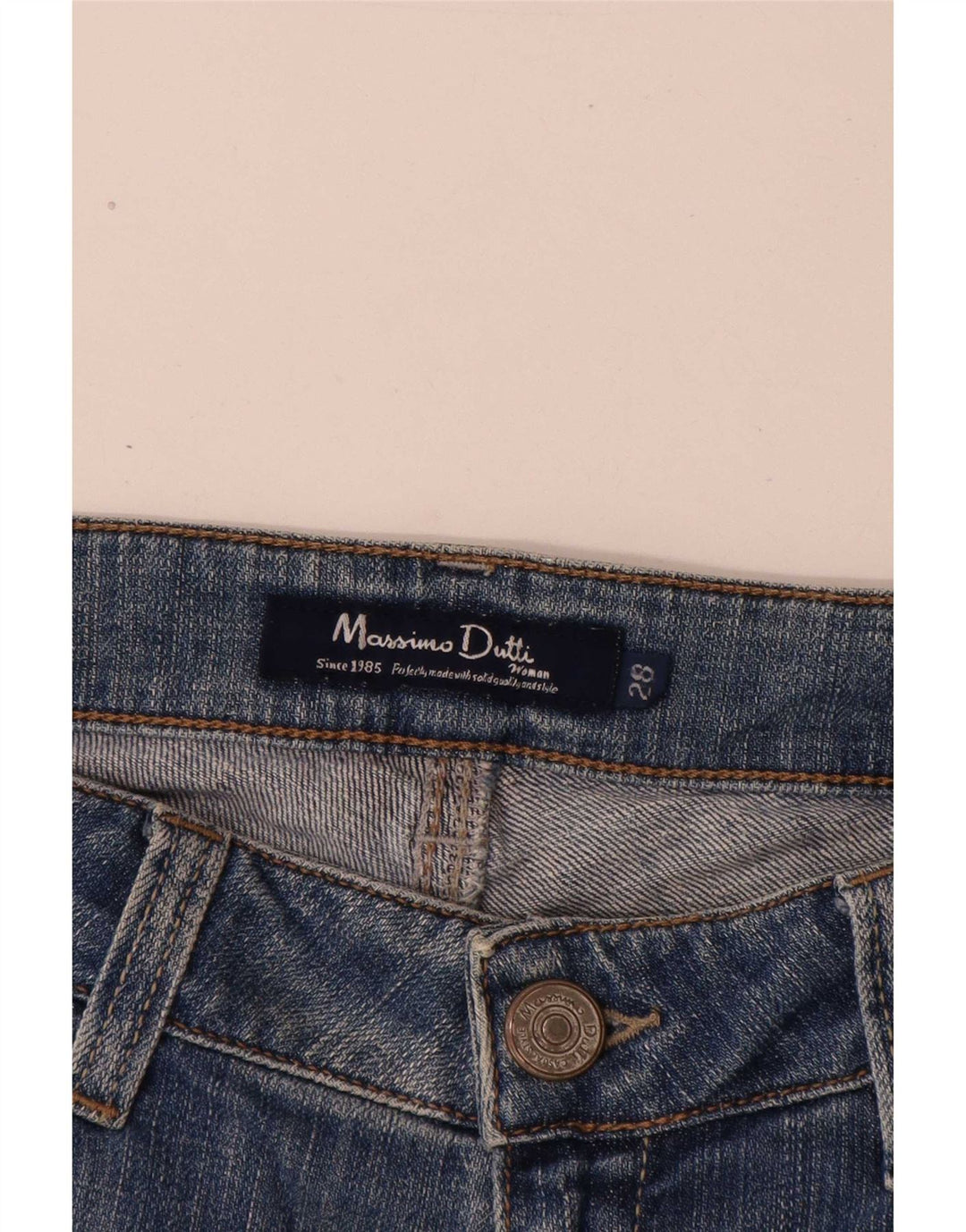 Massimo Dutti Womens Slim Jeans W28 L30 Blue