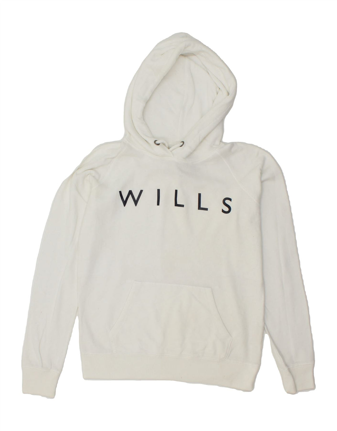 JACK WILLS Womens Oversized Graphic Hoodie Jumper UK 10 Small  White Vintage Jack Wills and Second-Hand Jack Wills from Messina Hembry 
