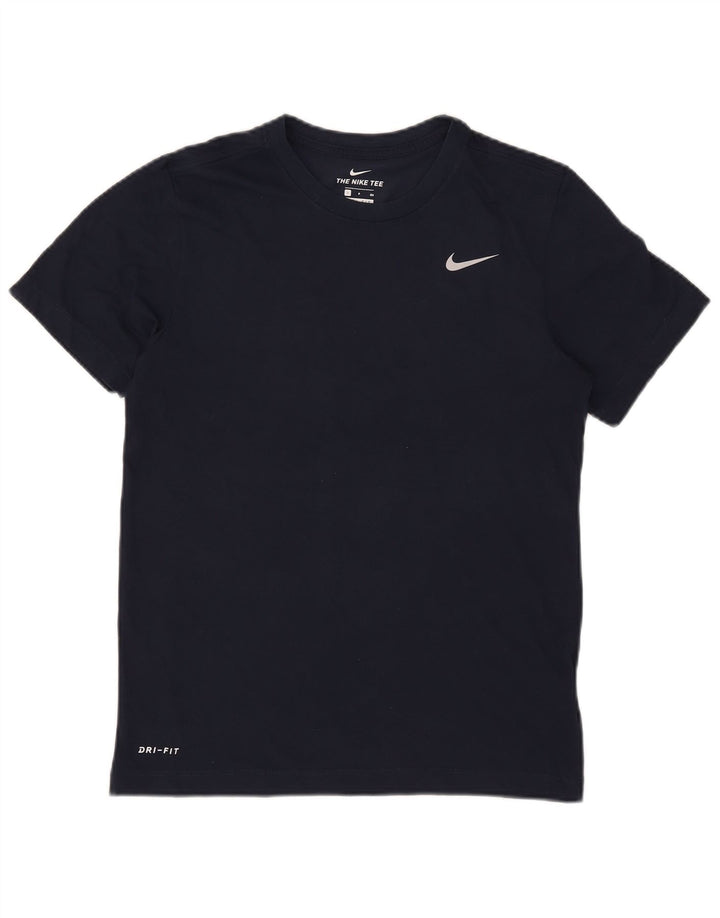 Nike Mens Dri Fit T-Shirt Top Small Navy Blue Cotton
