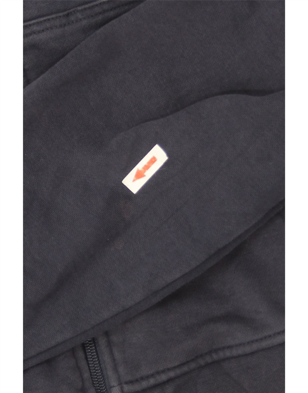 Ellesse Mens Zip Hoodie Sweater Medium Navy Blue Striped Cotton