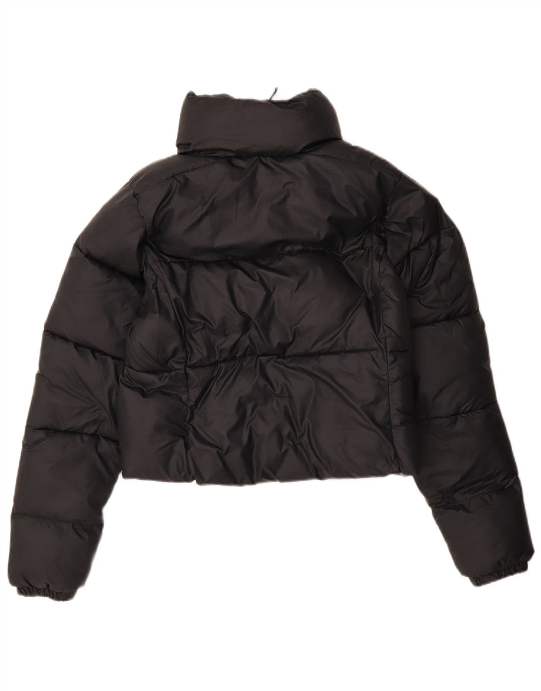 Columbia Womens Crop Padded Jacket UK 10 Small Navy Blue Polyester
