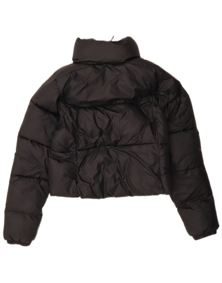 Columbia Womens Crop Padded Jacket UK 10 Small Navy Blue Polyester