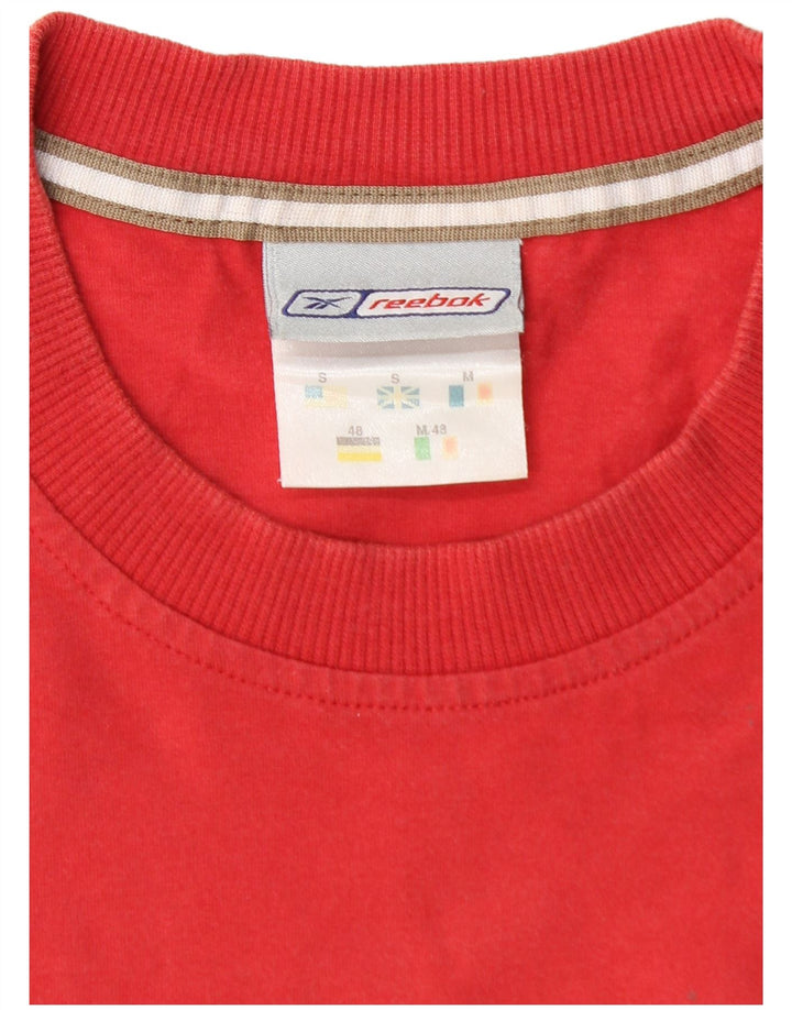 REEBOK Mens Graphic T-Shirt Top Small Red