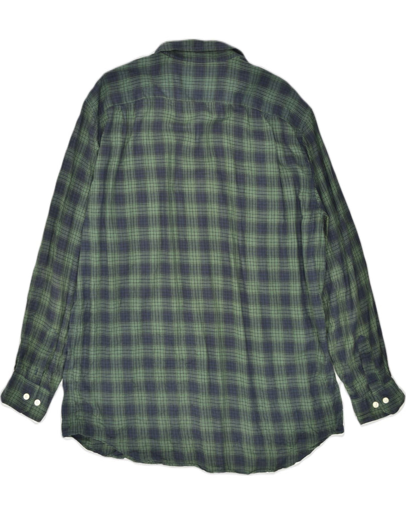 NAUTICA Mens Shirt Large Green Plaid Cotton | Vintage Nautica | Thrift | Second-Hand Nautica | Used Clothing | Messina Hembry 