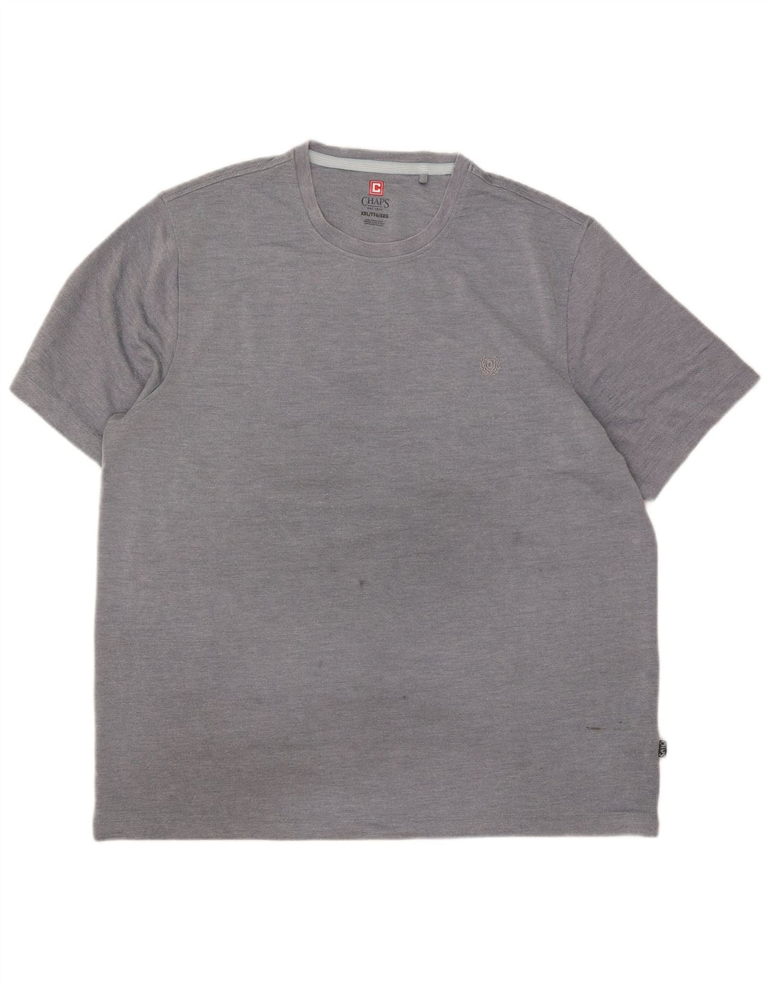 Chaps Mens T-Shirt Top 2XL Grey Modal