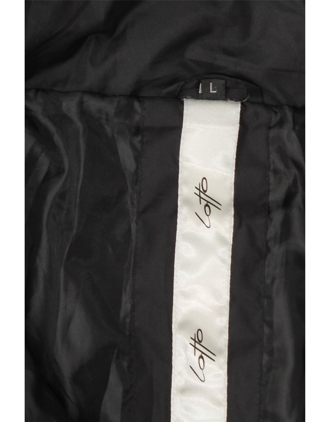 LOTTO Womens Padded Coat UK 14 Large Black Polyester