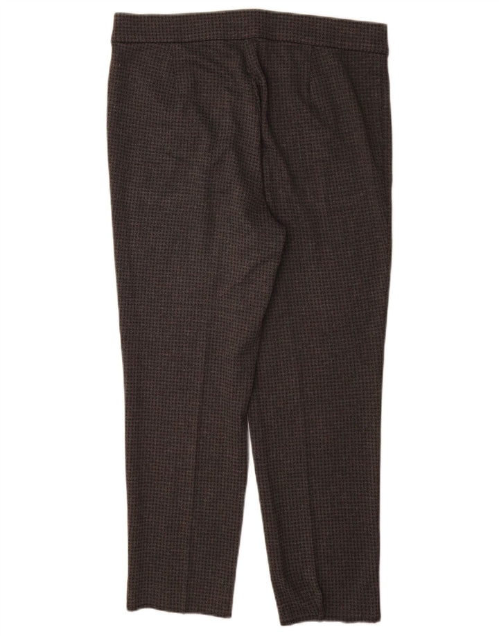 Marks & Spencer Womens Cropped Trousers UK 14 Large W32 L26 Grey