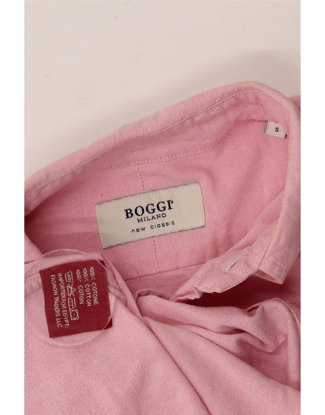 BOGGI Mens Milano Shirt Small Pink Cotton