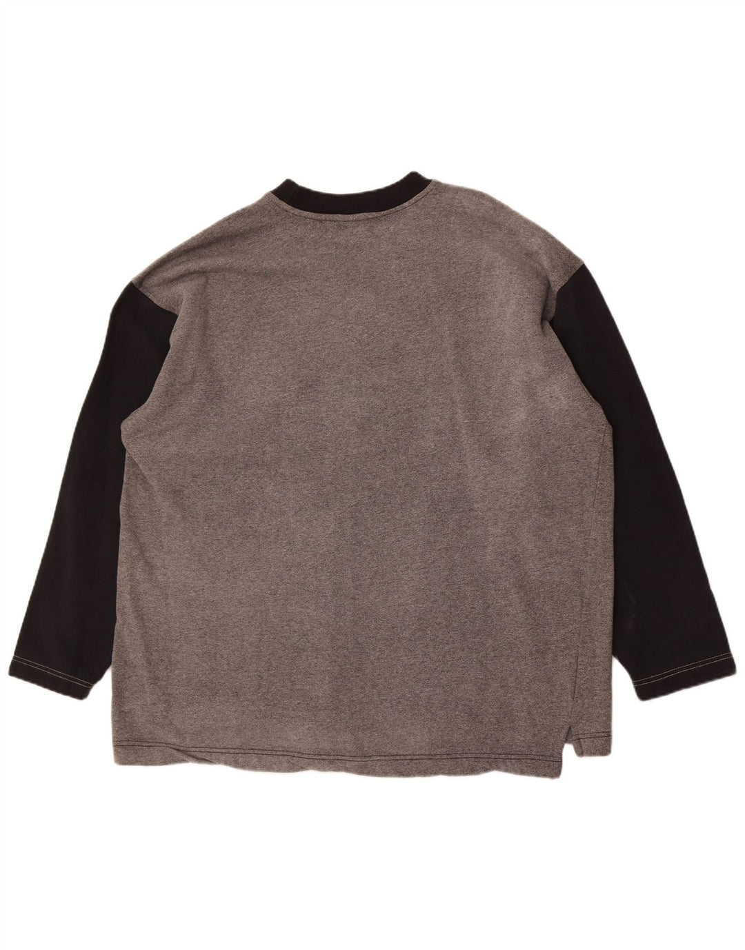 Champion Mens Sweatshirt Jumper XL Grey Colourblock Cotton