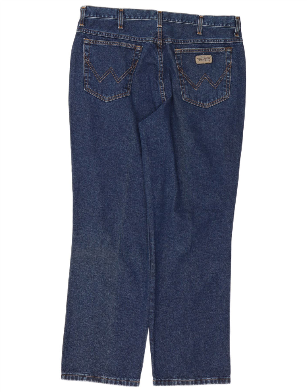 Wrangler Mens Ohio Straight Jeans W38 L30 Blue Cotton