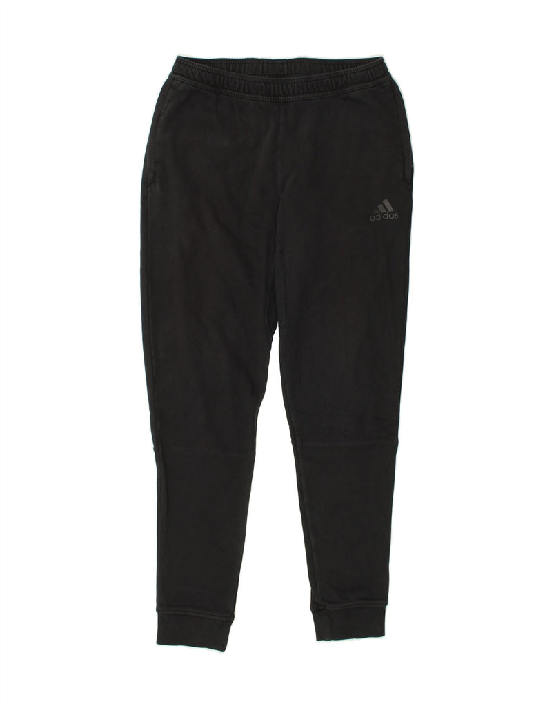 ADIDAS Mens Tracksuit Trousers Joggers Medium Black Cotton | Vintage Adidas | Thrift | Second-Hand Adidas | Used Clothing | Messina Hembry 