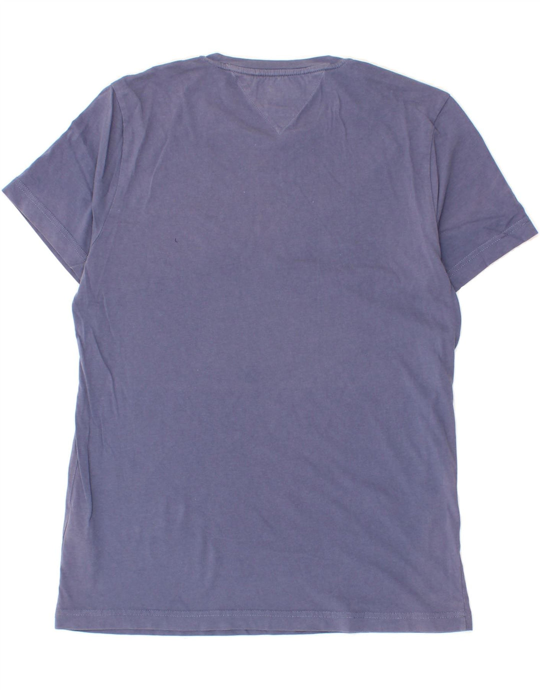 TOMMY HILFIGER Mens Graphic T-Shirt Top Medium Navy Blue Cotton Vintage Tommy Hilfiger and Second-Hand Tommy Hilfiger from Messina Hembry 