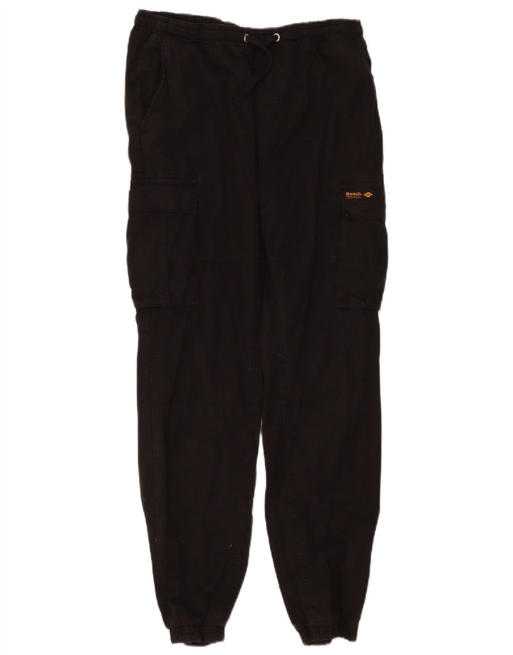 Bench Mens Joggers Cargo Trousers Large W34 L30 Black