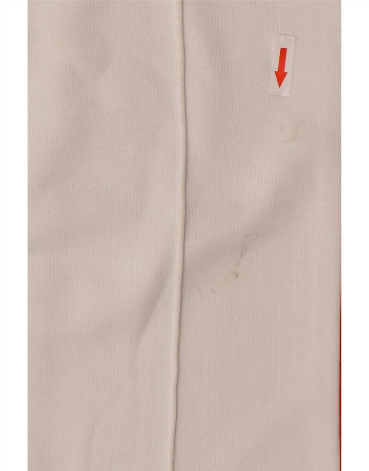Adidas Womens Tracksuit Trousers UK 10 Small White Polyester