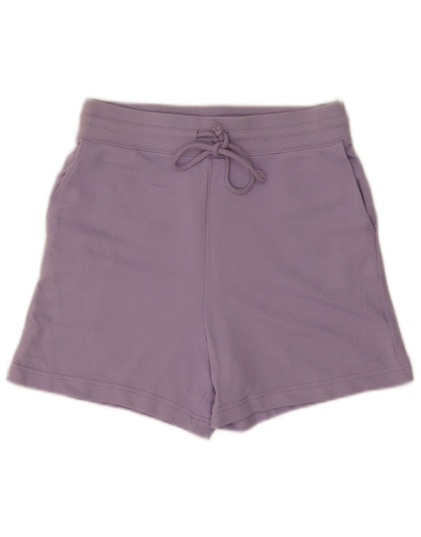 Marks & Spencer Womens Sport Shorts UK 10 Small Purple Cotton