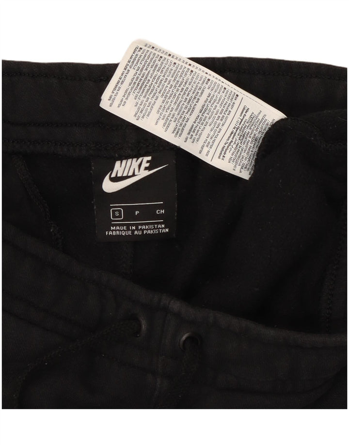 NIKE Mens Tracksuit Trousers Joggers Small  Black Cotton